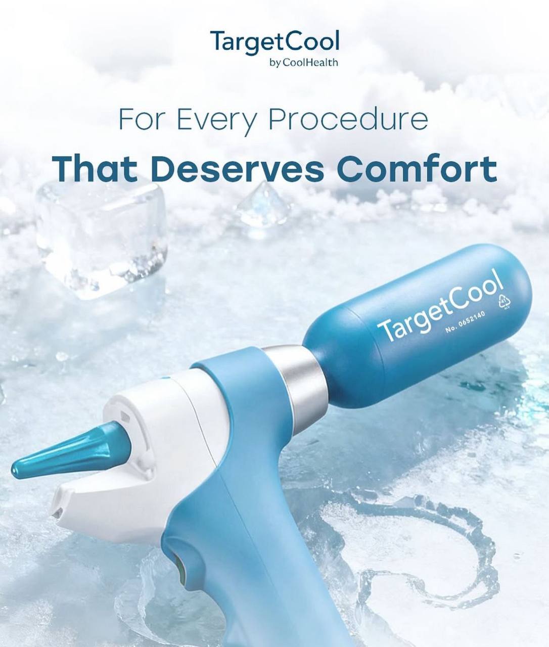 TargetCool cryotherapy device in clinical use