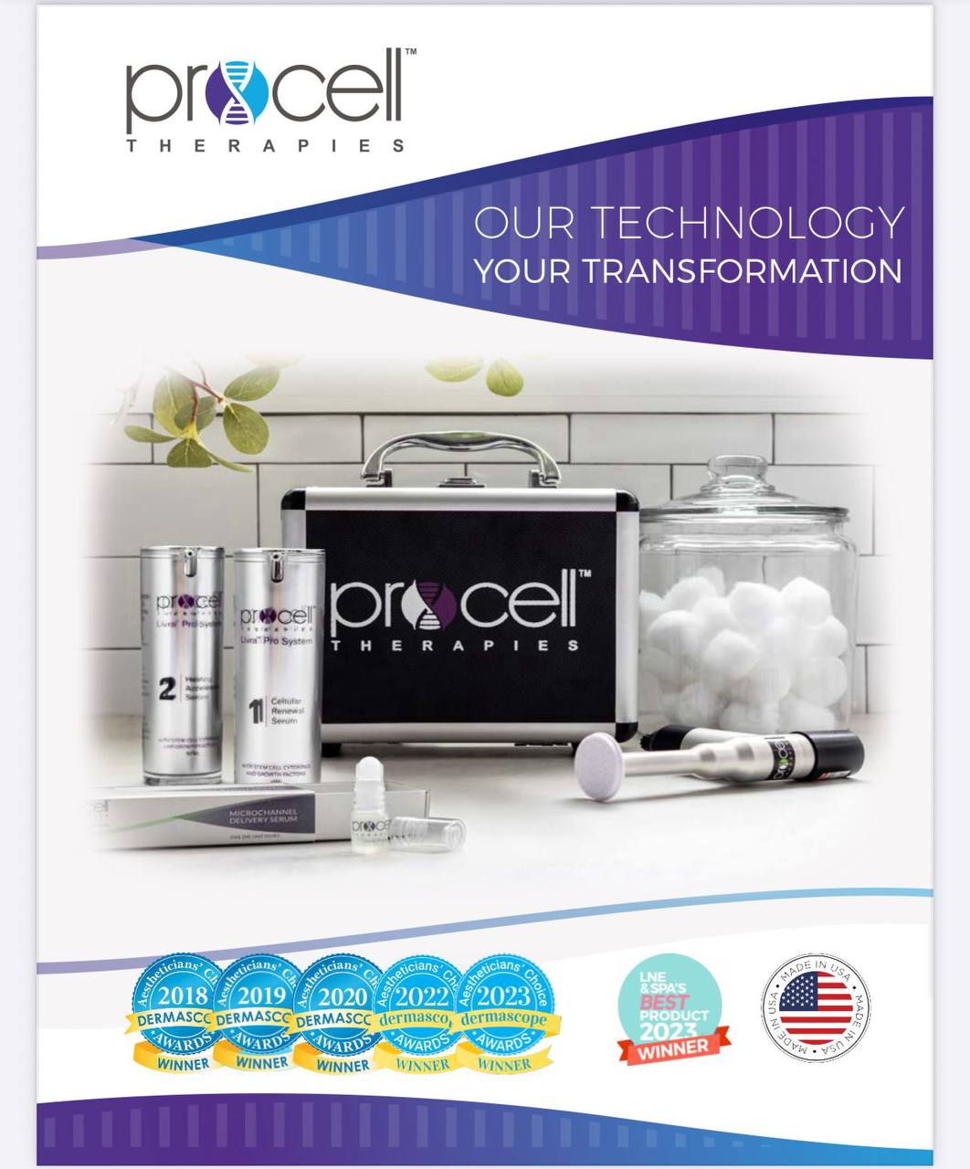 Procell skin rejuvenation technology device